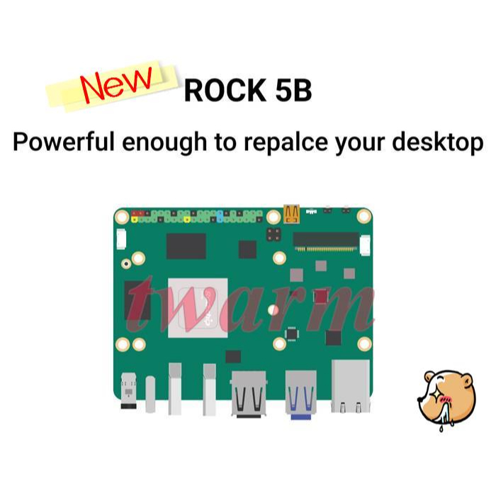 OKdo x Radxa【ROCK 5B】16GB RAM單板電腦，RK3588 Cortex-A76