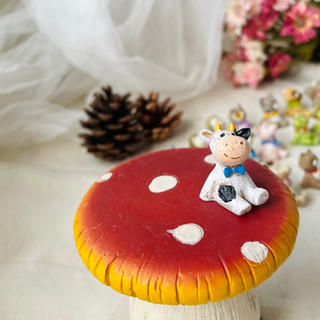 光和盆子∞療癒系【踏實牛 XS】ZAKKA 雜貨 仰望 擺飾 桌上 小物 動物 牛 佈置 組盆 裝飾 園藝 多肉