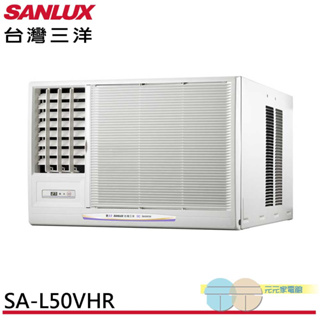 (輸碼95折 6Q84DFHE1T)SANLUX 台灣三洋 R32冷暖變頻窗型冷氣SA-L50VHR SA-R50VHR