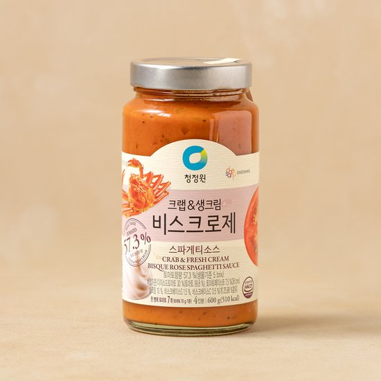 [gerecht韓國代購] 清淨園 螃蟹鮮奶油 義大利麵醬 海鮮玫瑰醬 600g