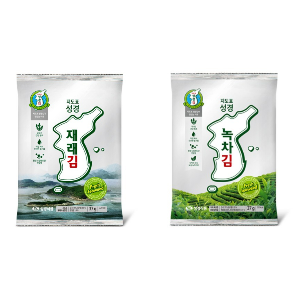 [gerecht韓國代購] 韓國 Sung Gyung 成京 傳統/綠茶 海苔片 大片海苔 一包37g 韓國海苔