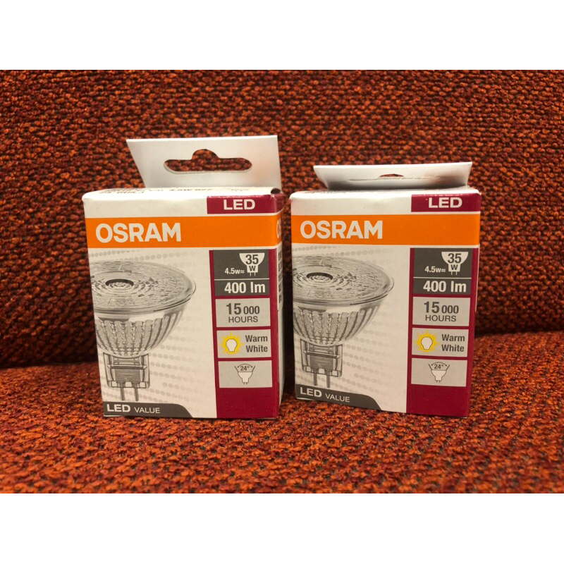 OSRAM LED MR16 星亮 4.5W 24度 玻璃 燈泡 2700K