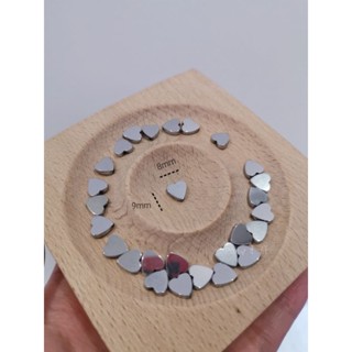 【Pony手作】現貨 黑膽石愛心 通孔愛心 手工材料 水晶配件 水晶配件 串珠材料 黑膽石