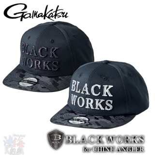 《gamakatsu》23 (BLACK WORKS) GM-9895 帽子 釣魚帽 中壢鴻海釣具