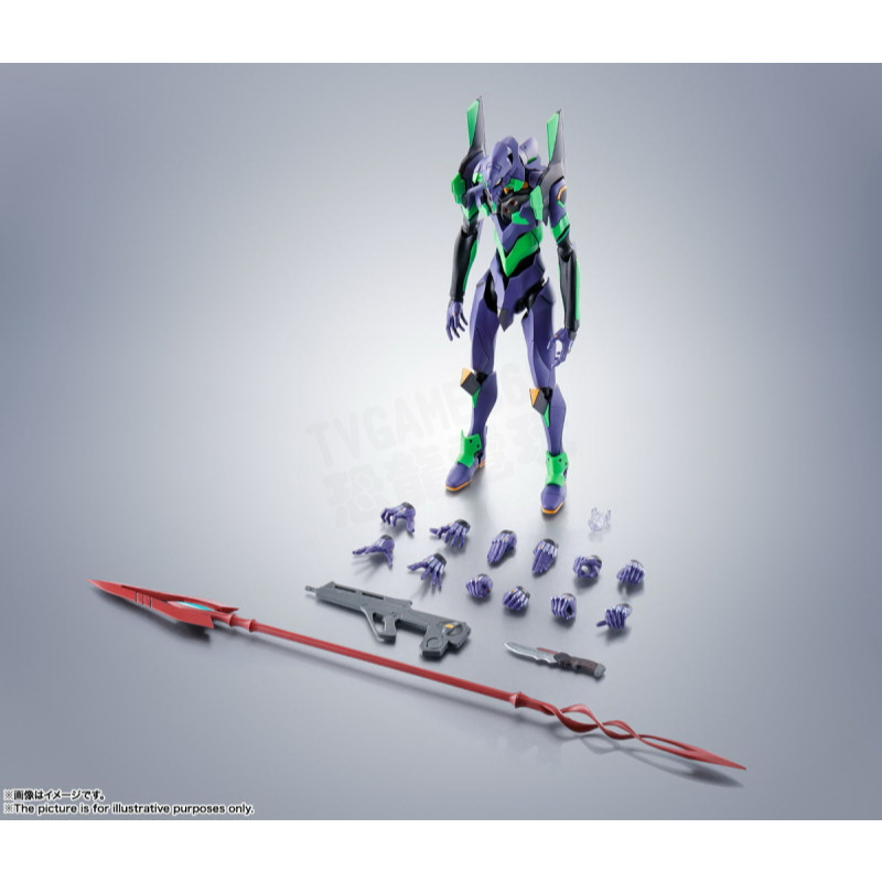 萬代 BANDAI ROBOT魂 新世紀福音戰士 初號機 卡西烏斯之槍 新色彩版 可動公仔 EVANGELION 台中