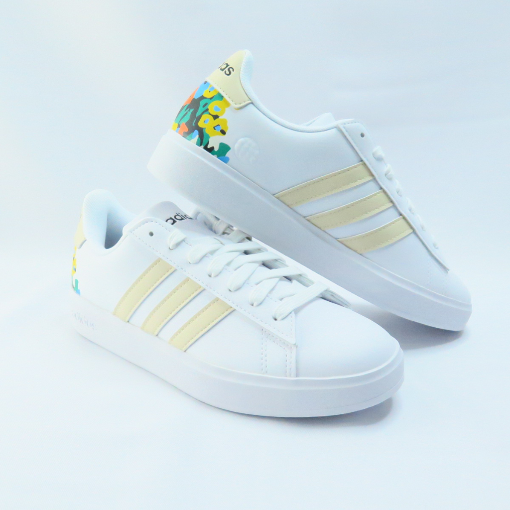 ADIDAS GRAND COURT 2.0 女 休閒鞋 HP6623 花朵 白【iSport愛運動】