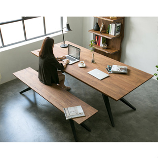 美式LOFT工業風復古鐵藝實木餐桌/辦公桌/會議桌/實木書桌/咖啡桌/電腦桌