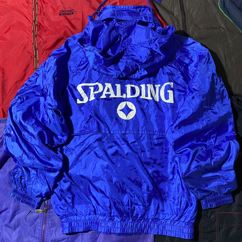 「滾青店」🇯🇵日本SPALDING古著🇯🇵 Vintage Jacket 籃球系列 風衣 運動外套