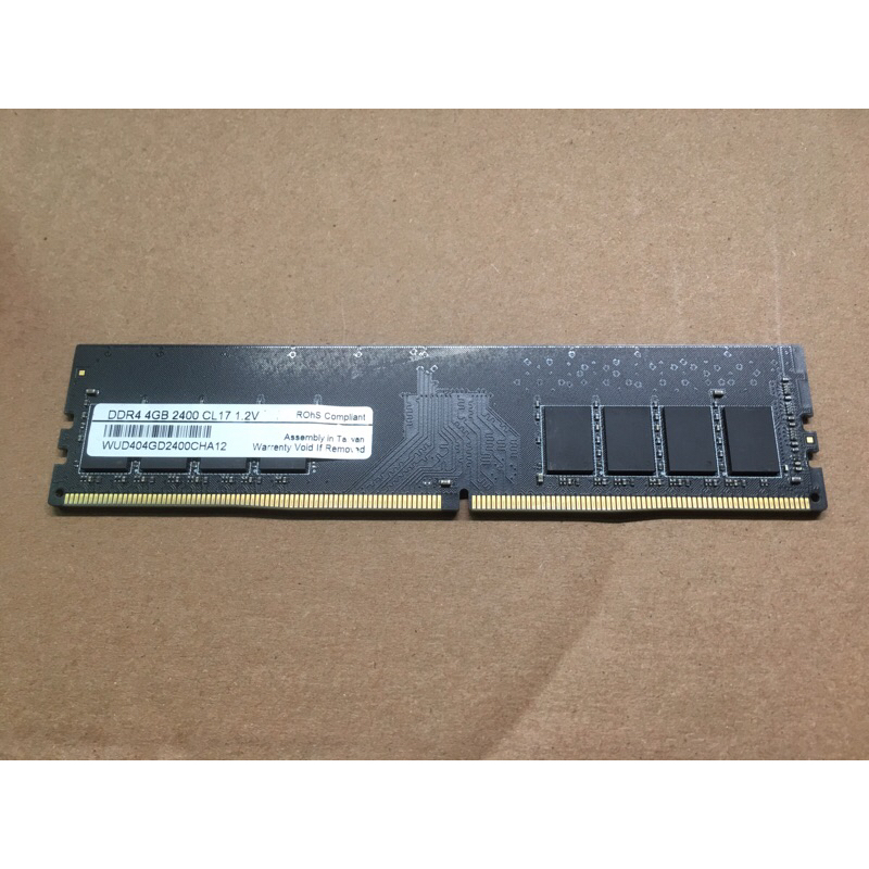 DDR4 2400 4G RAM 單面 記憶體 故障品