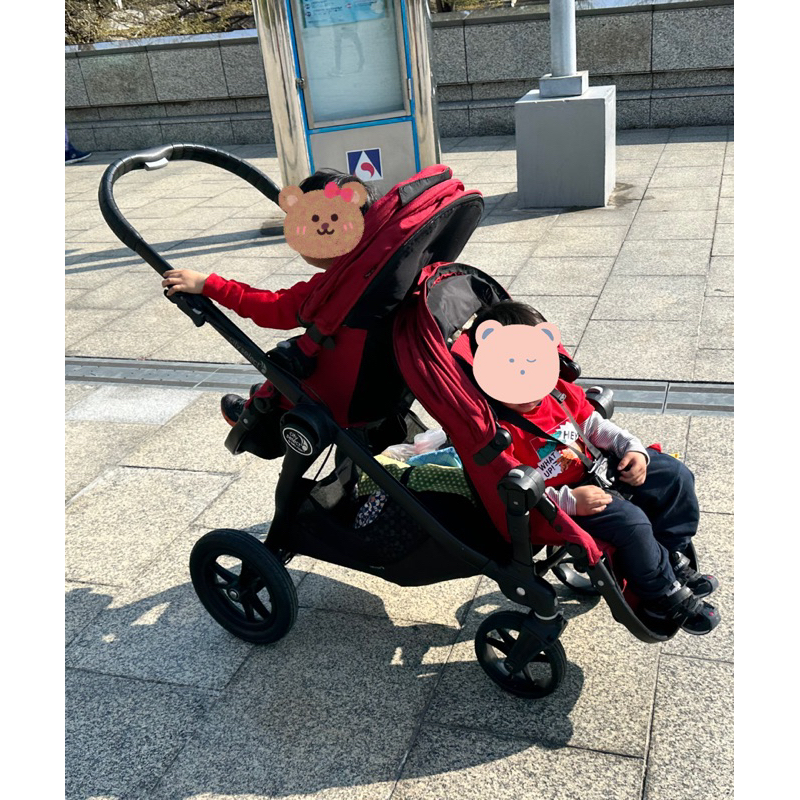 二手Baby jogger變形金剛雙人雙胞胎推車 ，Baby jogger city select doubl