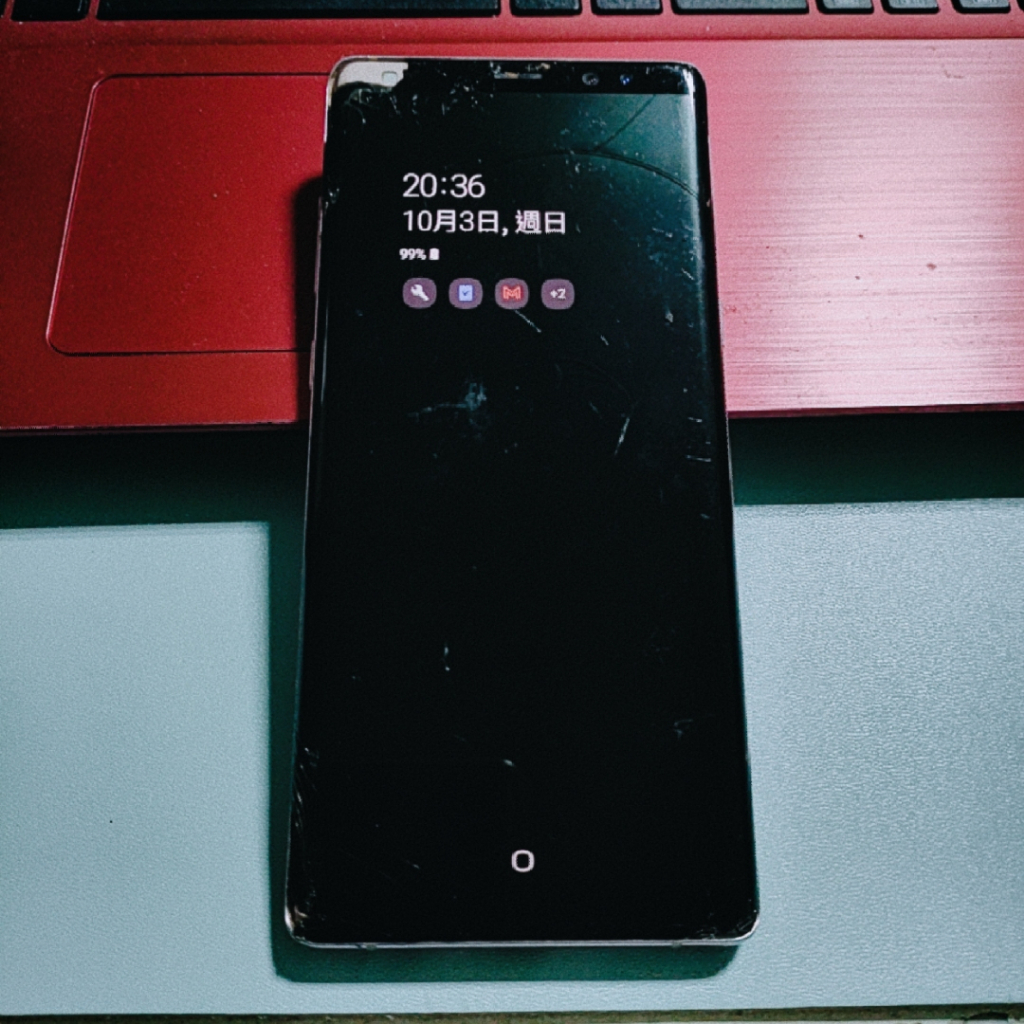 Samsung NOTE 8 N950F 螢幕破 故障 零件機