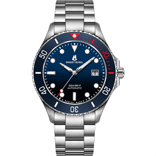 ERNEST BOREL 瑞士依波路表 陶瓷潛水機械腕錶 N0735G0B-MC6S