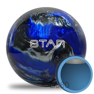 美國品牌Elite Star Blue/Black/Silver 加重片POLY保齡球8-14磅(藍黑銀-型號新EL3)