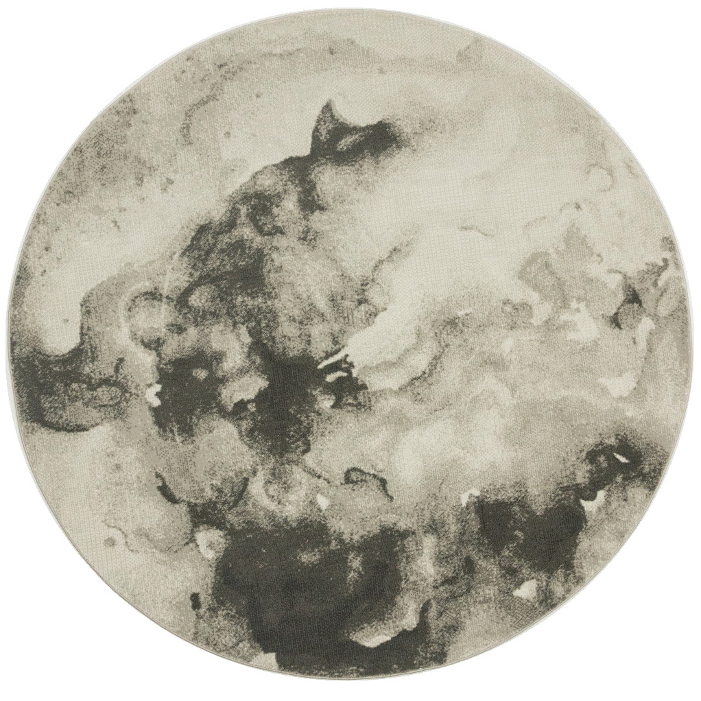 【范登伯格】SOLIERA索列拉127SILVER現代圓形地毯(120cm圓)