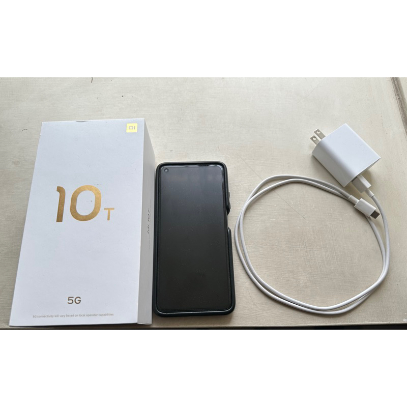 小米10T手機 (二手）+原廠充電組+犀牛盾保護殼 小米手機 xiaomi 10T