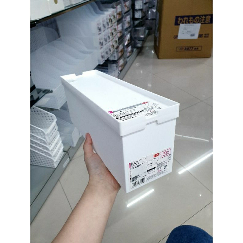 雪努家🐶•台灣出貨ㅇDaiso大創代購 Flie box 白色收納盒 A4