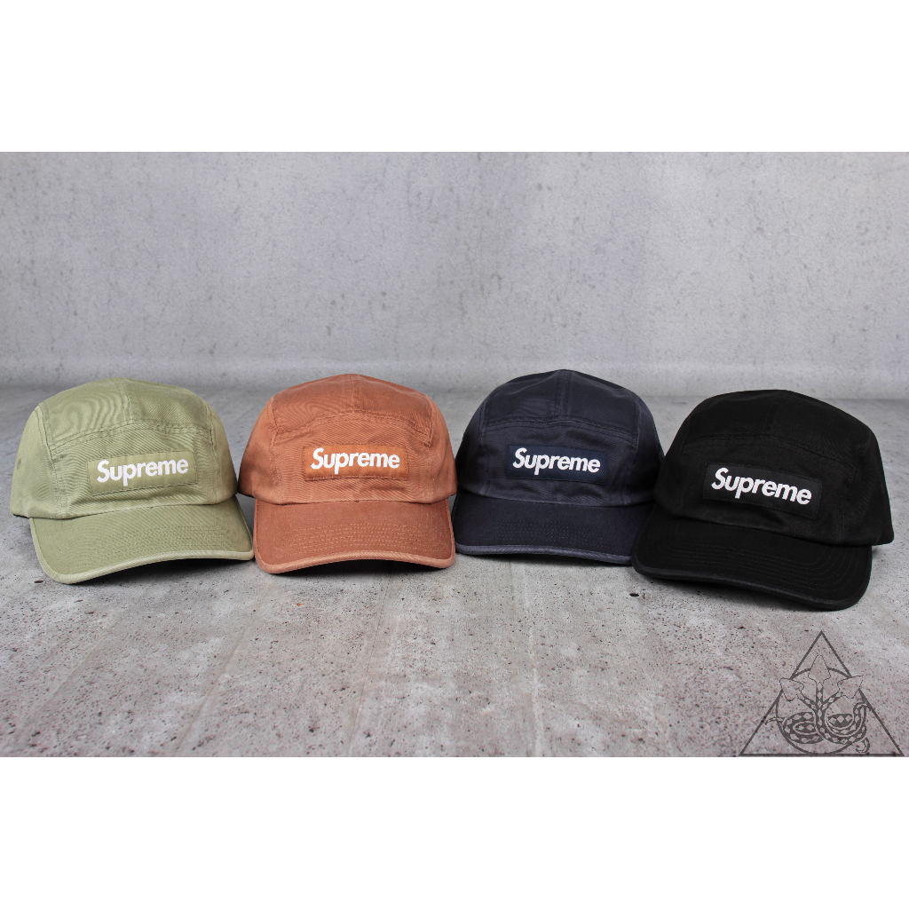 HYDRA】Supreme Washed Chino Twill Camp Cap 水洗老帽五分割【SUP553