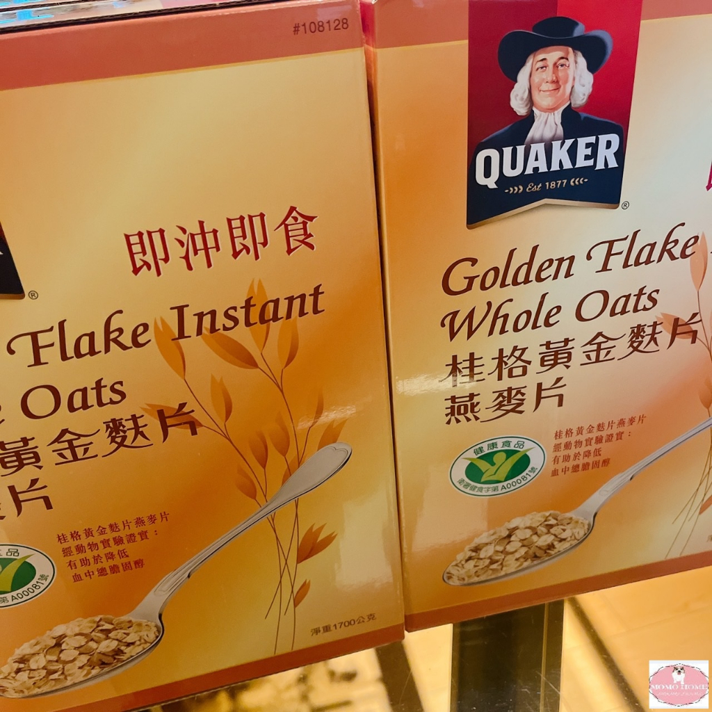 【好市多商品代購】Quaker桂格 黃金麩片燕麥片 1.7公斤