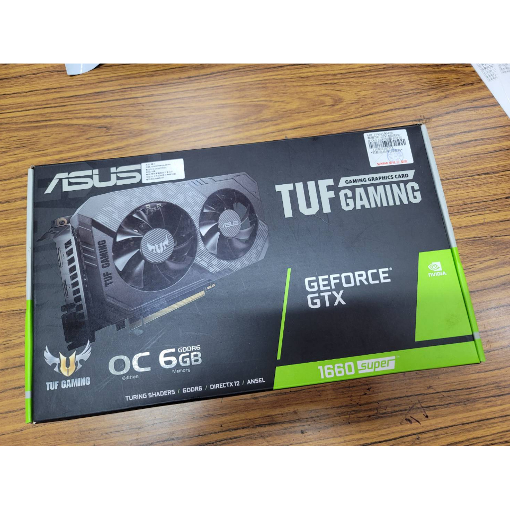 【礦卡】二手 ASUS TUF Gaming GTX 1660 Super OC 6G 1660s 顯示卡 顯卡