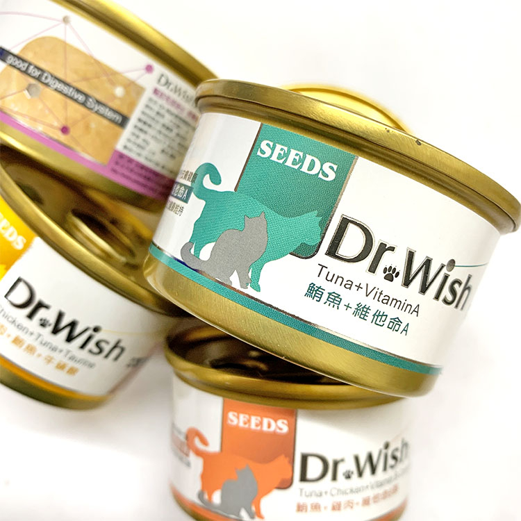 SEEDS 惜時 Dr.Wish 愛貓調整配方營養食 泥狀機能罐 85g drwish 貓罐頭🔹毛大二寵物店🔹