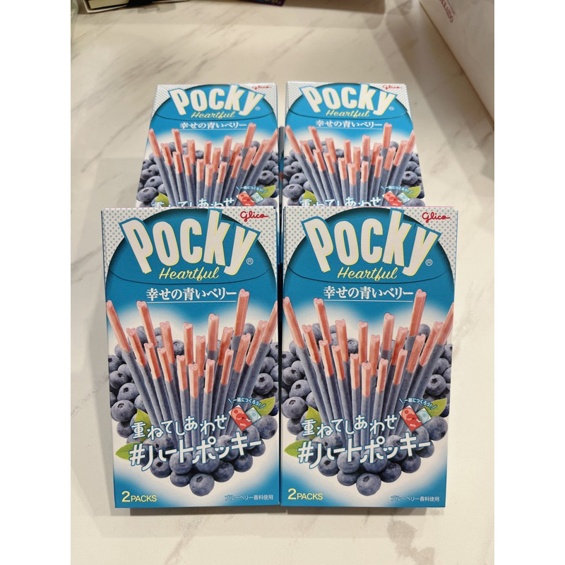 現貨寄出🔥 日本🇯🇵期間限定 冬季限定 Pocky藍莓巧克力棒 焦糖巧克力 2袋×10個