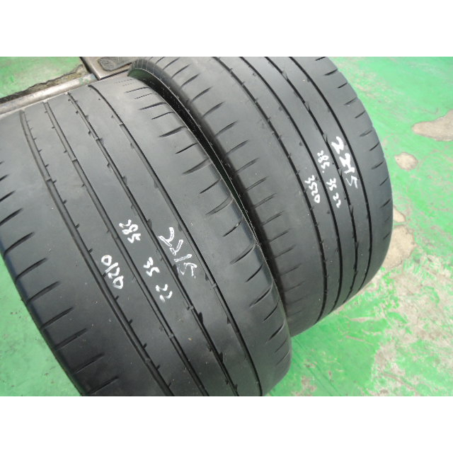 日興隆中古胎  GOODYEAR固特異 F1  ASYMMETRIC 285/35/22 紋路深 2條