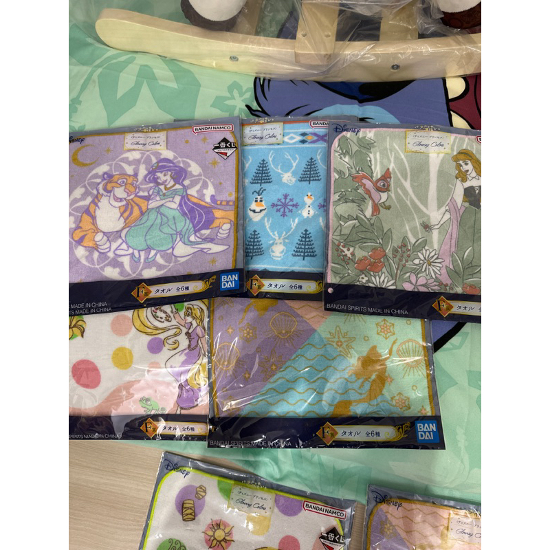 （降價售）迪士尼公主 一番賞 Glowing Colors F賞方巾