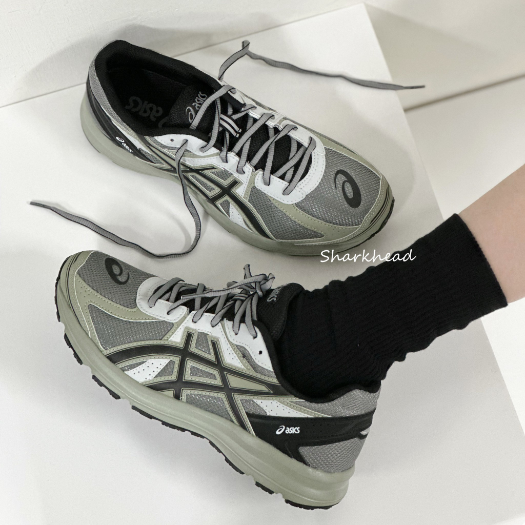 【Sharkhead】現貨 Asics Jog-100S 灰綠 石磨灰 軍綠 銀 黑灰綠 1201A715-020