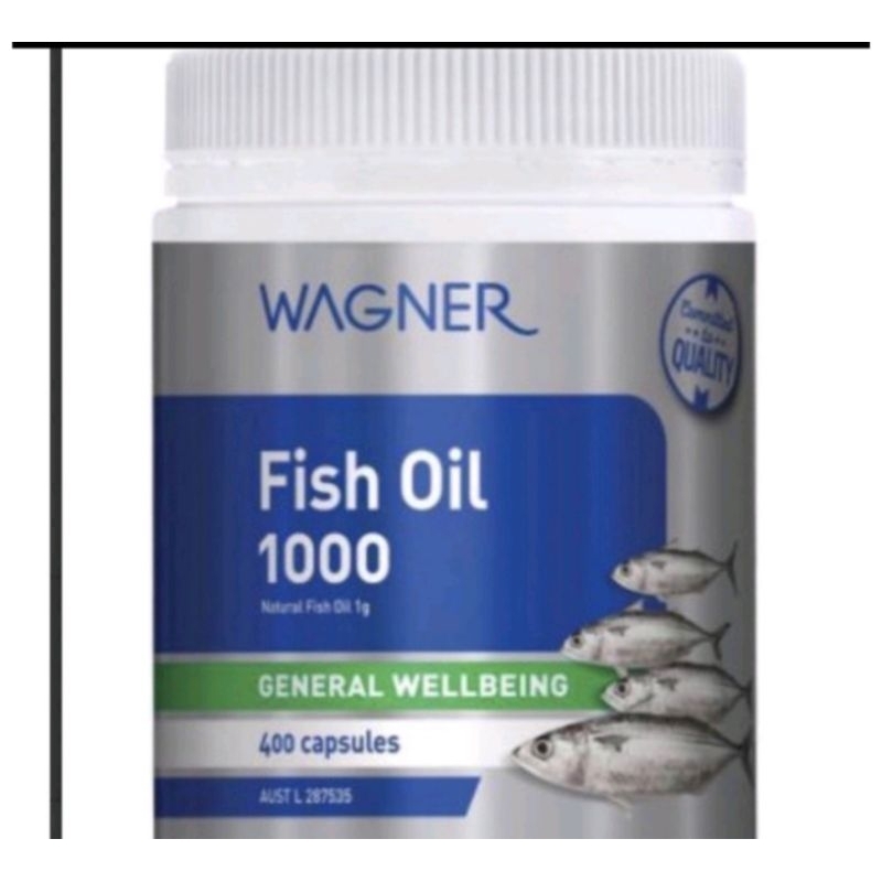 澳洲Wagner 深海冷水 魚油 Fish oil 1000mg 400顆 軟膠囊