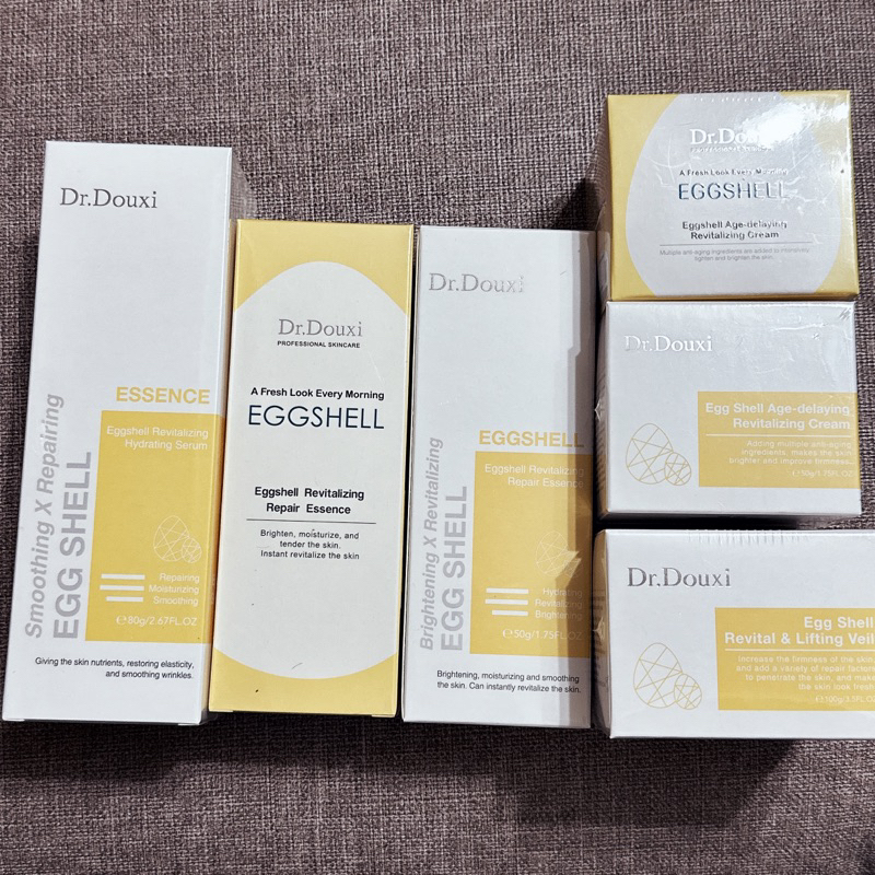 Dr. Douxi朵璽 賦活修護卵殼精華水乳80g/賦活緊緻卵殼乳霜50g/賦活新生卵殼膜100g