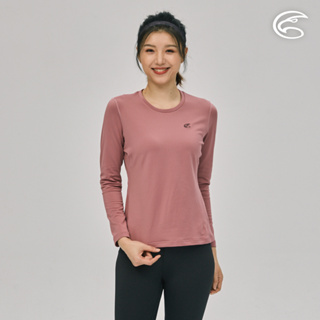 ADISI 女圓領遠紅外線彈性速乾保暖衣AU2221057 (S-XL) 梅瑟玫瑰｜磨毛 快乾 白竹炭 消臭 抗菌