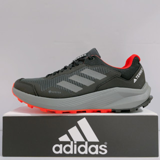 adidas TERREX TRAILRIDER GTX 男生 藍色 戶外 越野 防水 運動 登山鞋 HQ1233