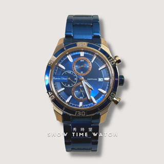Roven Dino 羅梵迪諾 三眼顯示 兩地時區 手錶 - 藍玫瑰金 RD6098BU-538 [ 秀時堂 ]