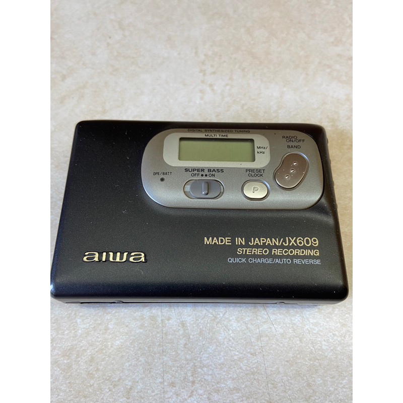 《收藏古董機》日本製-aiwa-JX609愛華卡帶式隨身聽