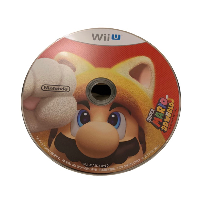 Wii U 超級瑪利歐3D世界 Super Mario 3D World 日版 無盒裸片