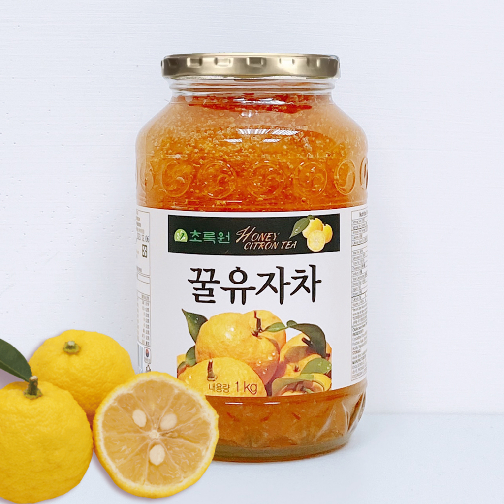 韓國 CHOLOCWON 草綠園 蜂蜜柚子茶 1KG (金蓋) 沖泡飲 果醬 效期2024.12.22《釜山小姐》
