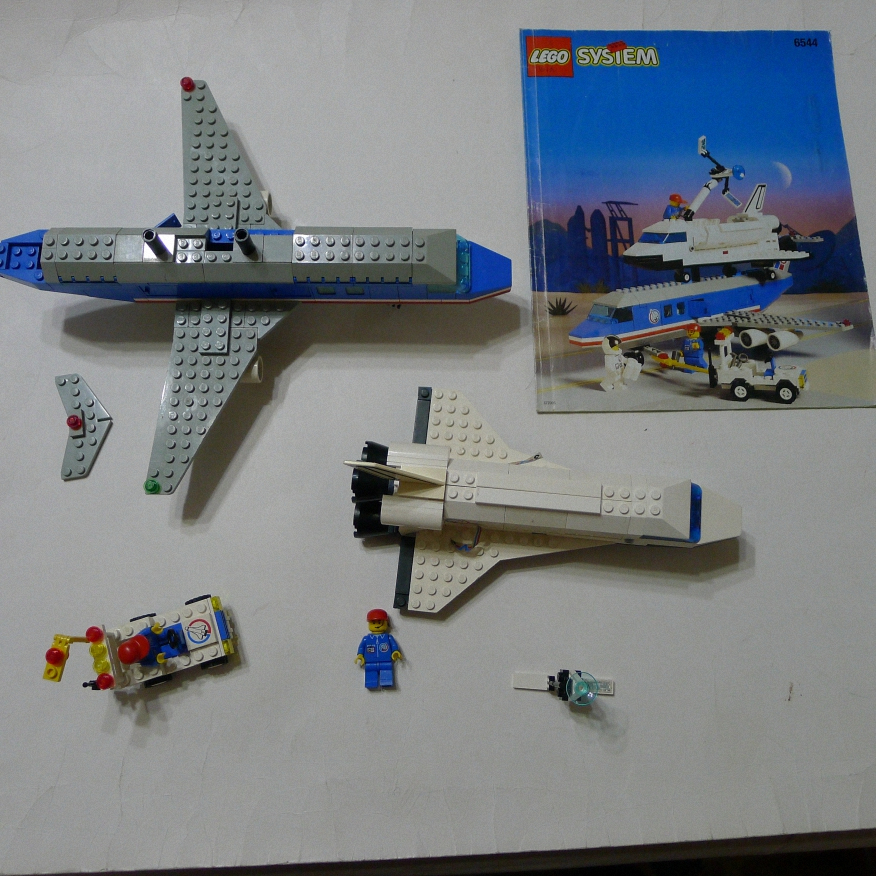 樂高 LEGO 6544 太空梭 飛機 附說明書 無盒 有缺件