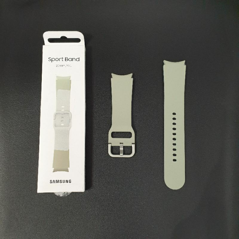 三星 Samsung Galaxy Watch5/4可用 彈性運動錶帶 橄欖綠 M /L 原廠公司貨 9成9新拆封未使用