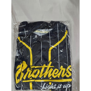 中信兄弟Brothers總冠軍Light it up絕版球迷版球衣深藍色2XL全新