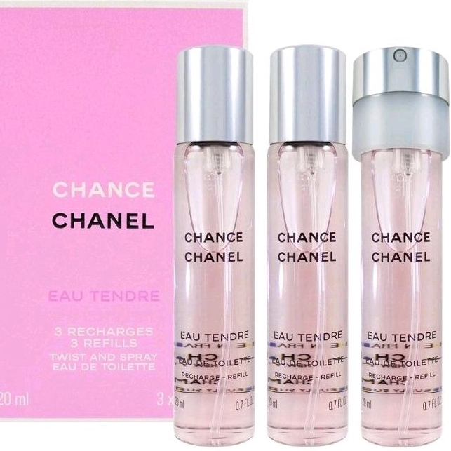 CHANEL 香奈兒 粉紅甜蜜隨身淡香水補充蕊20ml×3瓶保存期限2027年2月贈紙袋•緞帶 蝦皮代開 Chanel