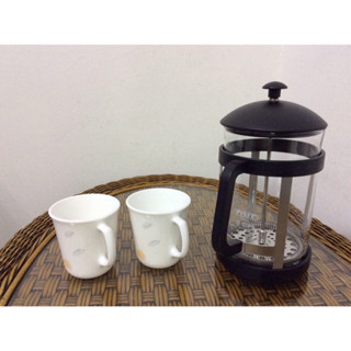 ** 白河戀蓮 ** PYREX 耐熱玻璃壺 咖啡泡茶 +康寧馬克杯 超大容量….庫 櫃 203