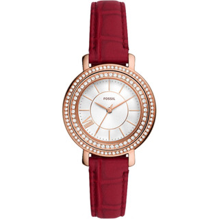 FOSSIL Jacqueline 新年特別款 環鑽迎春雕花兔 翻轉女錶 34MM ( ES5248 )