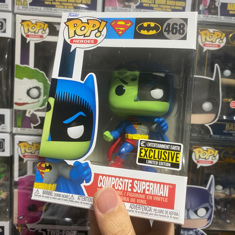 [李大] 正版現貨 Funko POP DC 混合超人 超人 蝙蝠俠 Composite Superman #468