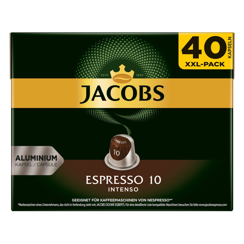 德國【JACOBS】Nespresso Lungo / Espresso 雀巢咖啡膠囊 共3種口味可任選一款200入
