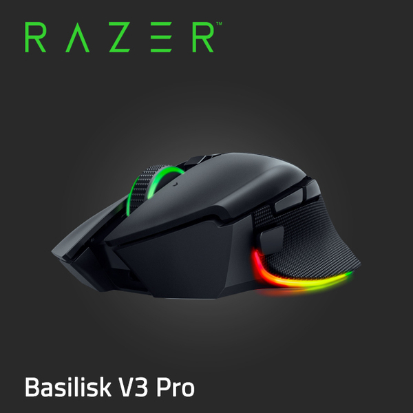 【Razer 雷蛇】BASILISK V3 PRO 巴塞利斯蛇 無線電競滑鼠 原廠公司貨 原廠保固 登錄贈鼠墊