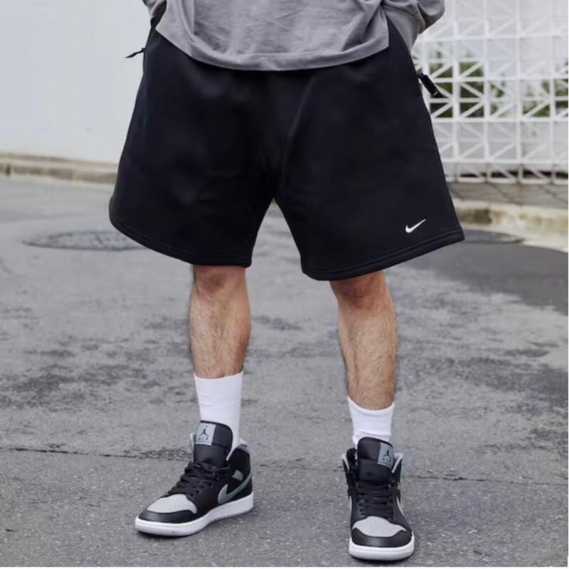 球鞋補習班 NIKELAB NRG SOLO SWOOSH 法國毛圈 棉質 厚磅 運動短褲 拉鍊 DX0818-010