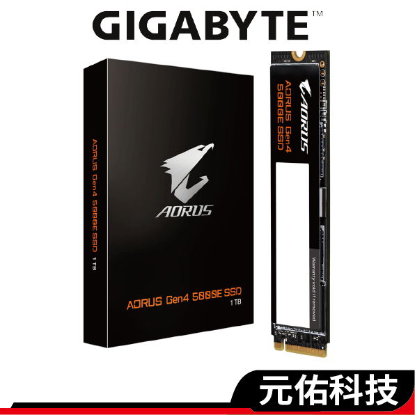 GIGABYTE技嘉 AORUS 5000E 1TB Gen4 PCIe SSD 固態硬碟