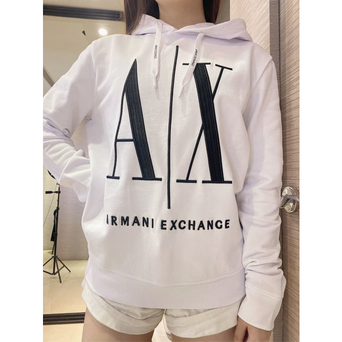 Armani Exchange 亞曼尼 AX 刺連帽 衛衣 帽T