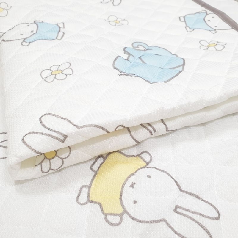 日本西川【Miffy】米飛兔 幼稚園午睡墊兒童床套床包/嬰兒床保潔墊 遊戲墊70*120cm
