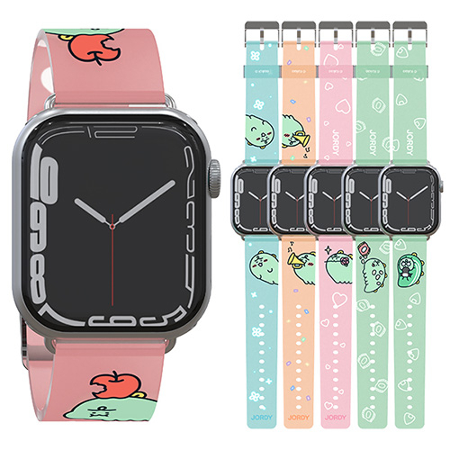 Apple Watch Ultra / Galaxy Watch│韓國 NINIZ JORDY 印刷 TPU 透明錶帶